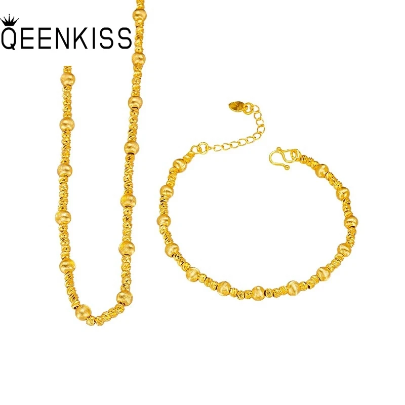 QEENKISS золотой блестящий браслет с шариками + ожерелье для женщин, женская свадебная вечеринка, день рождения, Рождество, невеста, матери, девушка, женский подарок JS589
QEENKISS золотой блестящий браслет с шариками + ожерелье для женщин, женская свадебная вечеринка, день рождения, Рождество, невеста, матери, девушка, женский подарок JS589