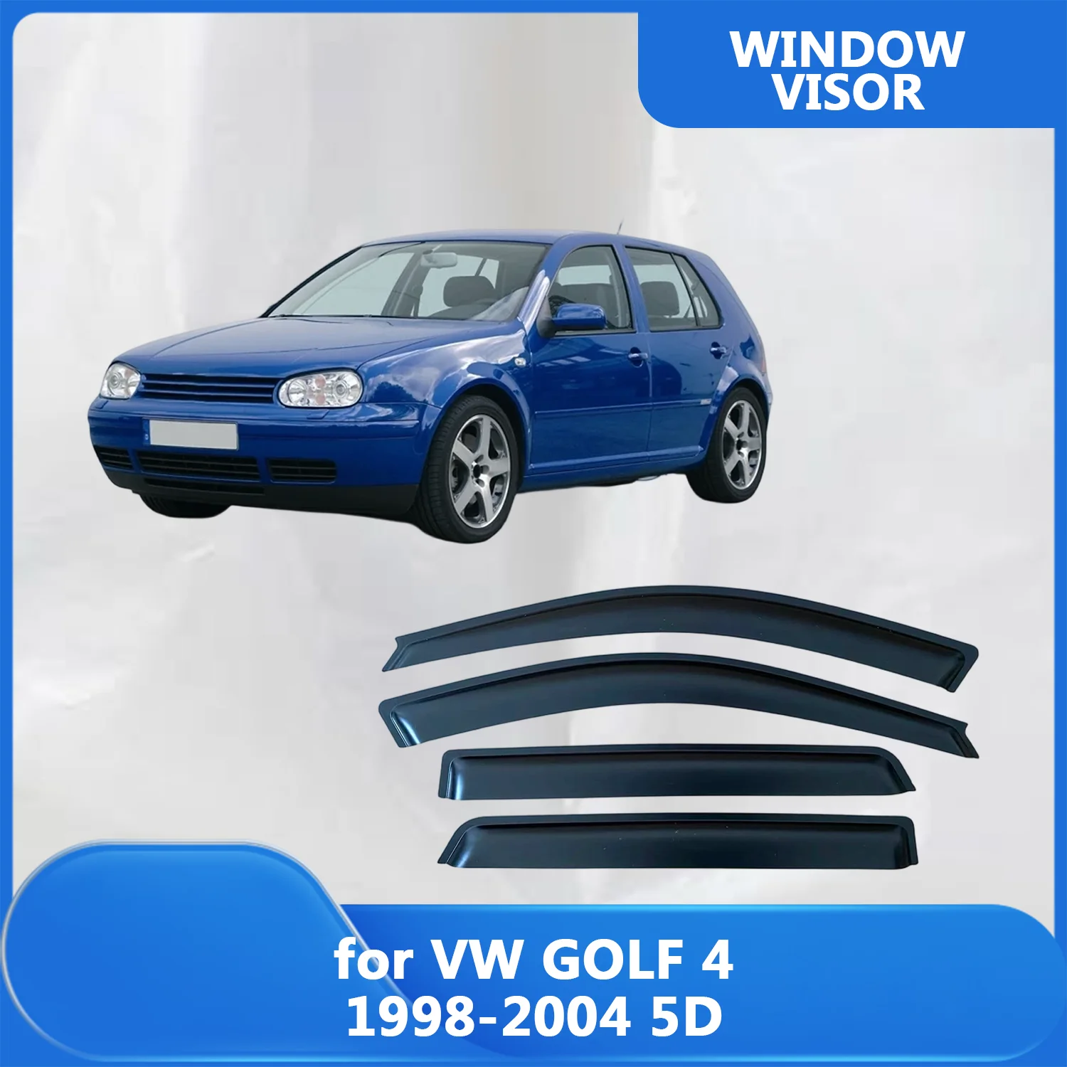 Window Visor for VW GOLF 4 1998 1999 2000 2001 2002 2003 2004 5-DOOR Weathershied Door Visor Wind Sun Rain Guards Side Window
Window Visor for VW GOLF 4 1998 1999 2000 2001 2002 2003 2004 5-DOOR Weathershied Door Visor Wind Sun Rain Guards Side Window