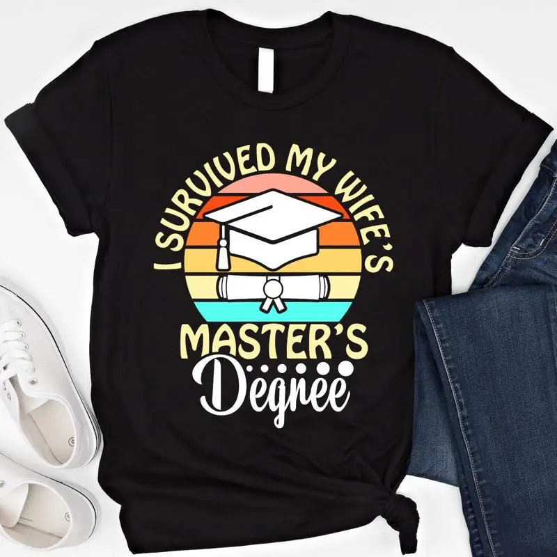 I Survived My Wife's Master's Degree T Shirt Funny Master Graduation Sarcastic For Masters Graduate Husband Grad
I Survived My Wife's Master's Degree T Shirt Funny Master Graduation Sarcastic For Masters Graduate Husband Grad