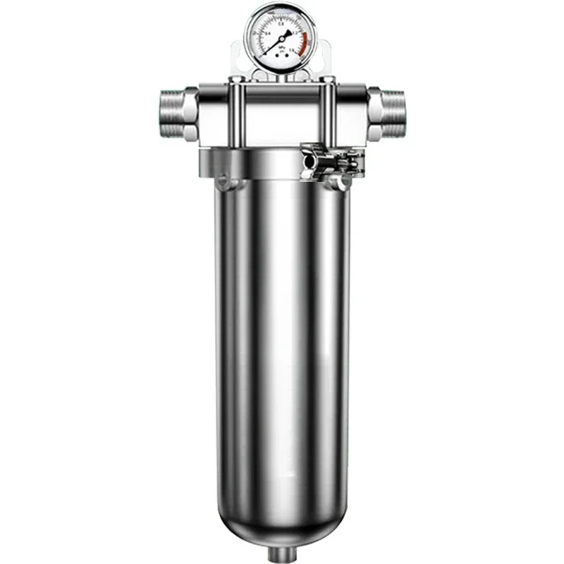 Clamp type 316 stainless steel pre-filter 10 inch 20 whole house water purifier household large flow
Clamp type 316 stainless steel pre-filter 10 inch 20 whole house water purifier household large flow