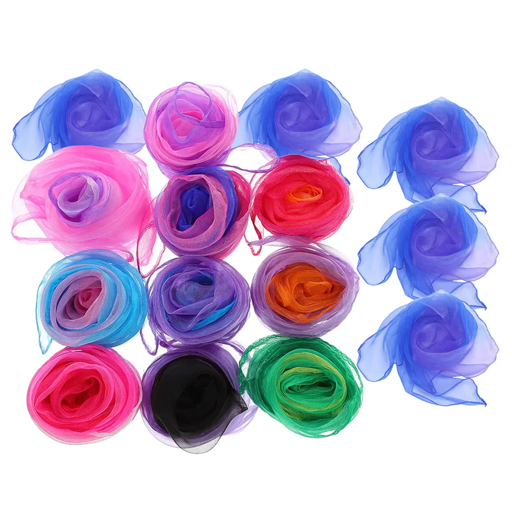 15pcs Colorful Gift Scarves for Dance Performances Lightweight Soft Durable Reusable Ideal Schools Stages Kindergarten Props
15pcs Colorful Gift Scarves for Dance Performances Lightweight Soft Durable Reusable Ideal Schools Stages Kindergarten Props