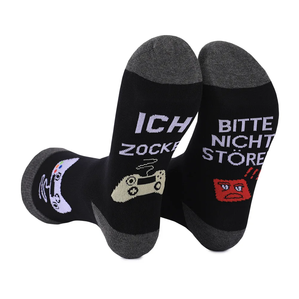 Color match super size casual foot soles letter absorbent game tube socks socks pure cotton ICHZock BitteNICHTSTORE
Color match super size casual foot soles letter absorbent game tube socks socks pure cotton ICHZock BitteNICHTSTORE