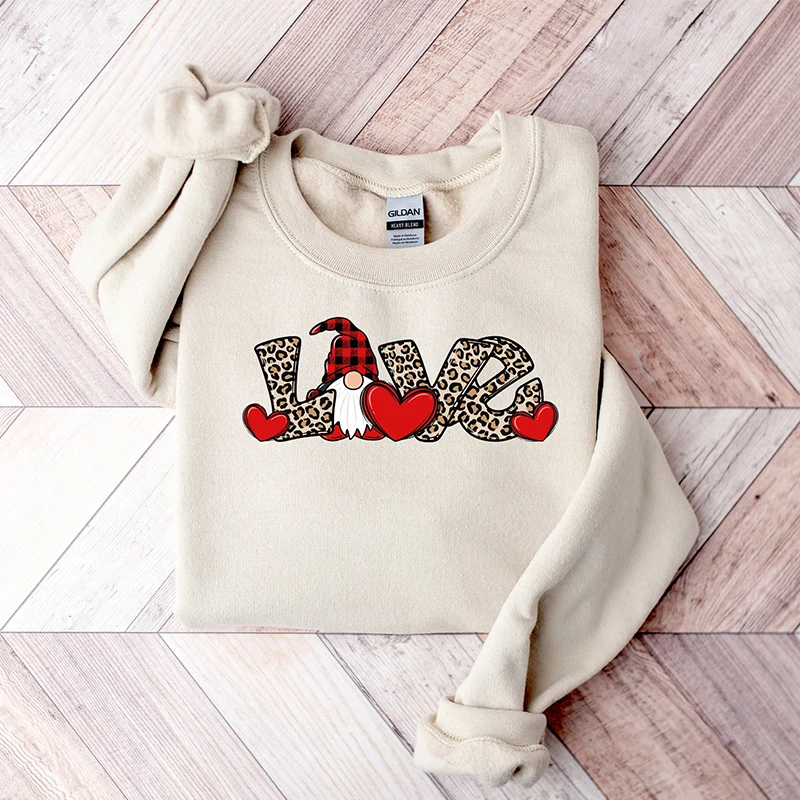 Women's Sweatshirts Valentines Gnomes Love Leopard Print Hoodies Cute Gnomes Love Valentines Day Gift Cartoon Classic Sweater
Women's Sweatshirts Valentines Gnomes Love Leopard Print Hoodies Cute Gnomes Love Valentines Day Gift Cartoon Classic Sweater