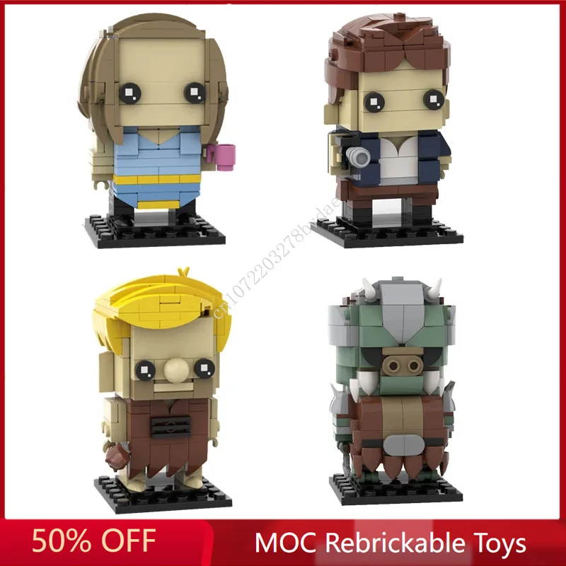 MOC Movie Characters Rachel Green、Han、Barney Rubble And Gamorrean Guard Brickheadz Building Blocks Cartoon Figures Toys Gifts
MOC Movie Characters Rachel Green、Han、Barney Rubble And Gamorrean Guard Brickheadz Building Blocks Cartoon Figures Toys Gifts