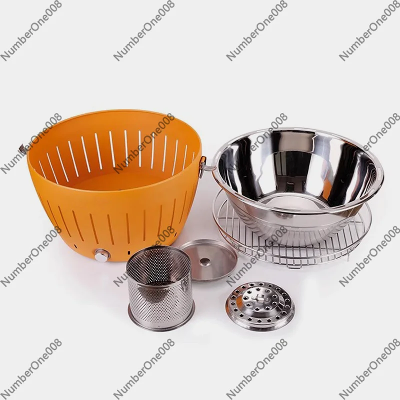 Portable Smokeless Charcoal BBQ Grill with Internal Fan, Anti-Scald Handle & Heat Shield, for Camping Outdoor Home Use
Portable Smokeless Charcoal BBQ Grill with Internal Fan, Anti-Scald Handle & Heat Shield, for Camping Outdoor Home Use