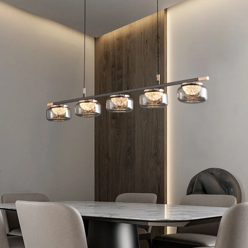 Light Luxury Restaurant Pendant Lights High-End Creative Island Platform Simple And Modern Straight Line Dining Table Lights
Light Luxury Restaurant Pendant Lights High-End Creative Island Platform Simple And Modern Straight Line Dining Table Lights