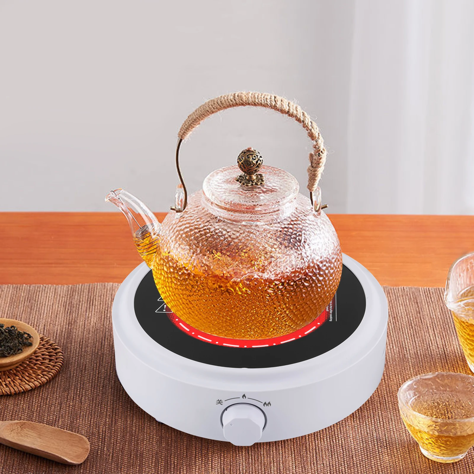 Portable Electric Mini Stove 700W 110V Kitchen Electric Stove Adjustable, for Boiling Water, Making Tea and Coffee (White)
Portable Electric Mini Stove 700W 110V Kitchen Electric Stove Adjustable, for Boiling Water, Making Tea and Coffee (White)