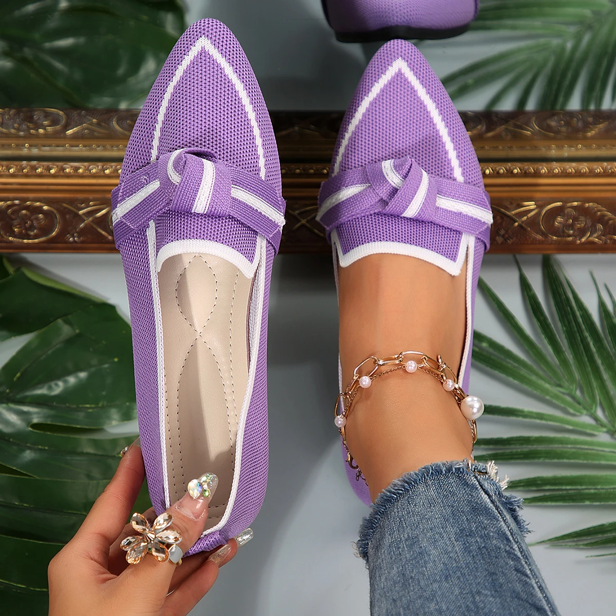 Women Flats New Knitted Slip Breathable Loafers Comfortable Solid Color Shoes Women Casual Pointed Toe Walking Sneakers Women
Women Flats New Knitted Slip Breathable Loafers Comfortable Solid Color Shoes Women Casual Pointed Toe Walking Sneakers Women
