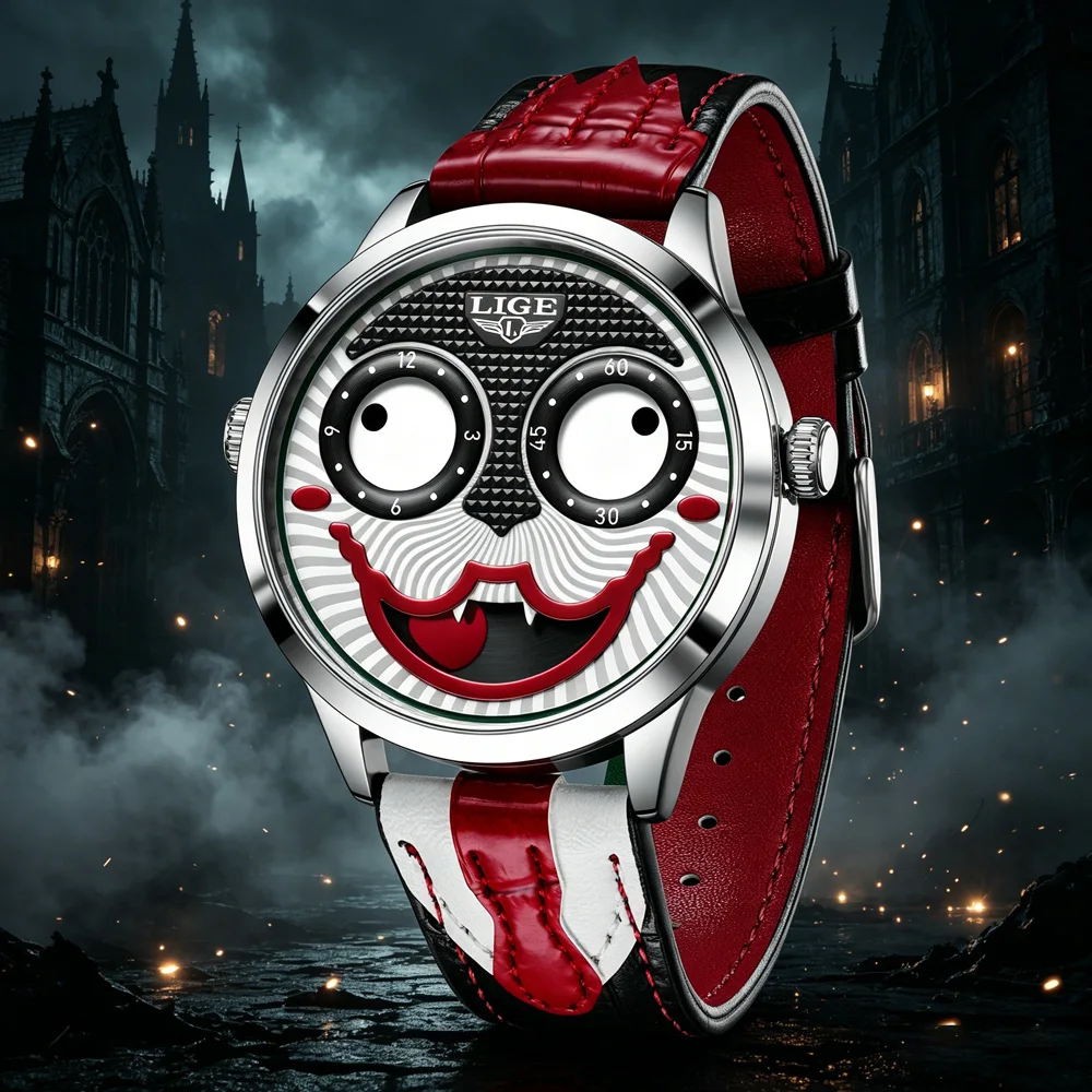 LIGE Luxury Brand Man Clock Waterproof Clown Male Wristwatch Quartz Leather Fashion Unique Men's Watches Reloj Hombre
LIGE Luxury Brand Man Clock Waterproof Clown Male Wristwatch Quartz Leather Fashion Unique Men's Watches Reloj Hombre