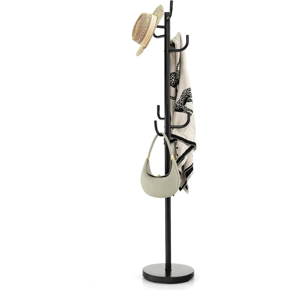 Coat Rack Freestanding, Heavy Duty Metal Coat Tree with 8 Hooks, Coat Hanger Stand with 13-inch Enlarged Base,Standing Hall Tree
Coat Rack Freestanding, Heavy Duty Metal Coat Tree with 8 Hooks, Coat Hanger Stand with 13-inch Enlarged Base,Standing Hall Tree