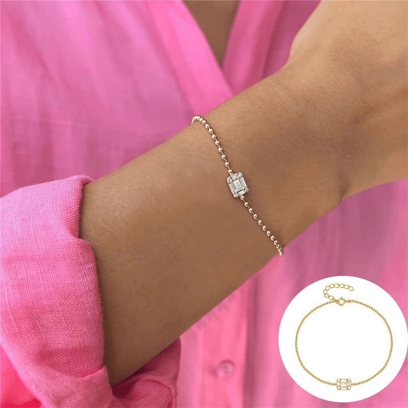 100% 925 Sterling Silver Zircon Geometric Necklace for Women Girl Simple Square Beads Design Jewelry Party Gift Dropshipping
100% 925 Sterling Silver Zircon Geometric Necklace for Women Girl Simple Square Beads Design Jewelry Party Gift Dropshipping