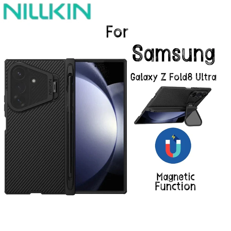 Nillkin for Samsung Galaxy Z Fold 8 Ultra Pen-holding phone Cover Magnetic Non-Slip Adjustable Holder Back Camera Full Coverage
Nillkin for Samsung Galaxy Z Fold 8 Ultra Pen-holding phone Cover Magnetic Non-Slip Adjustable Holder Back Camera Full Coverage