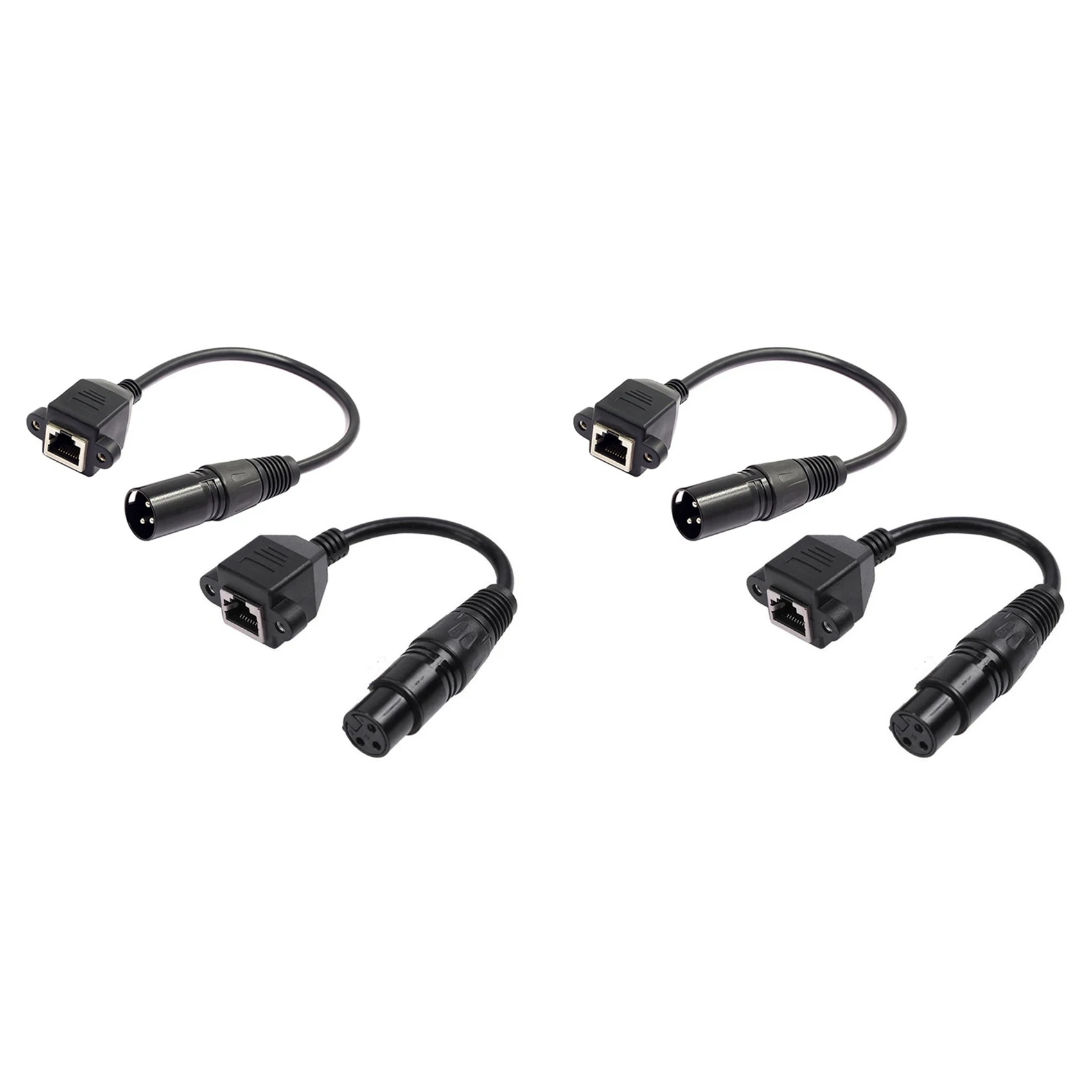 2 Pair XLR 3Pin to RJ45 Female Adapter RJ45 to XLR Connector Extension Cable for -CON Controller Series
2 Pair XLR 3Pin to RJ45 Female Adapter RJ45 to XLR Connector Extension Cable for -CON Controller Series