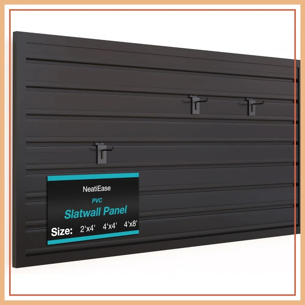 2x4ft Slatwall Panel Garage Wall Organizer, Heavy Duty PVC Wall Rack Storage System
2x4ft Slatwall Panel Garage Wall Organizer, Heavy Duty PVC Wall Rack Storage System