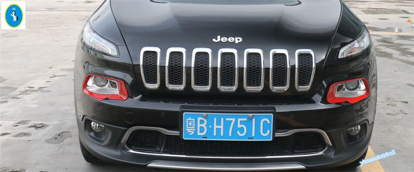 Yimaautotrims Front Head Lights Lamp Frame Cover Trim 2 Pcs Colorful Exterior Fit For Jeep Cherokee 2014 2015 2016 2017 ABS 
Yimaautotrims Front Head Lights Lamp Frame Cover Trim 2 Pcs Colorful Exterior Fit For Jeep Cherokee 2014 2015 2016 2017 ABS