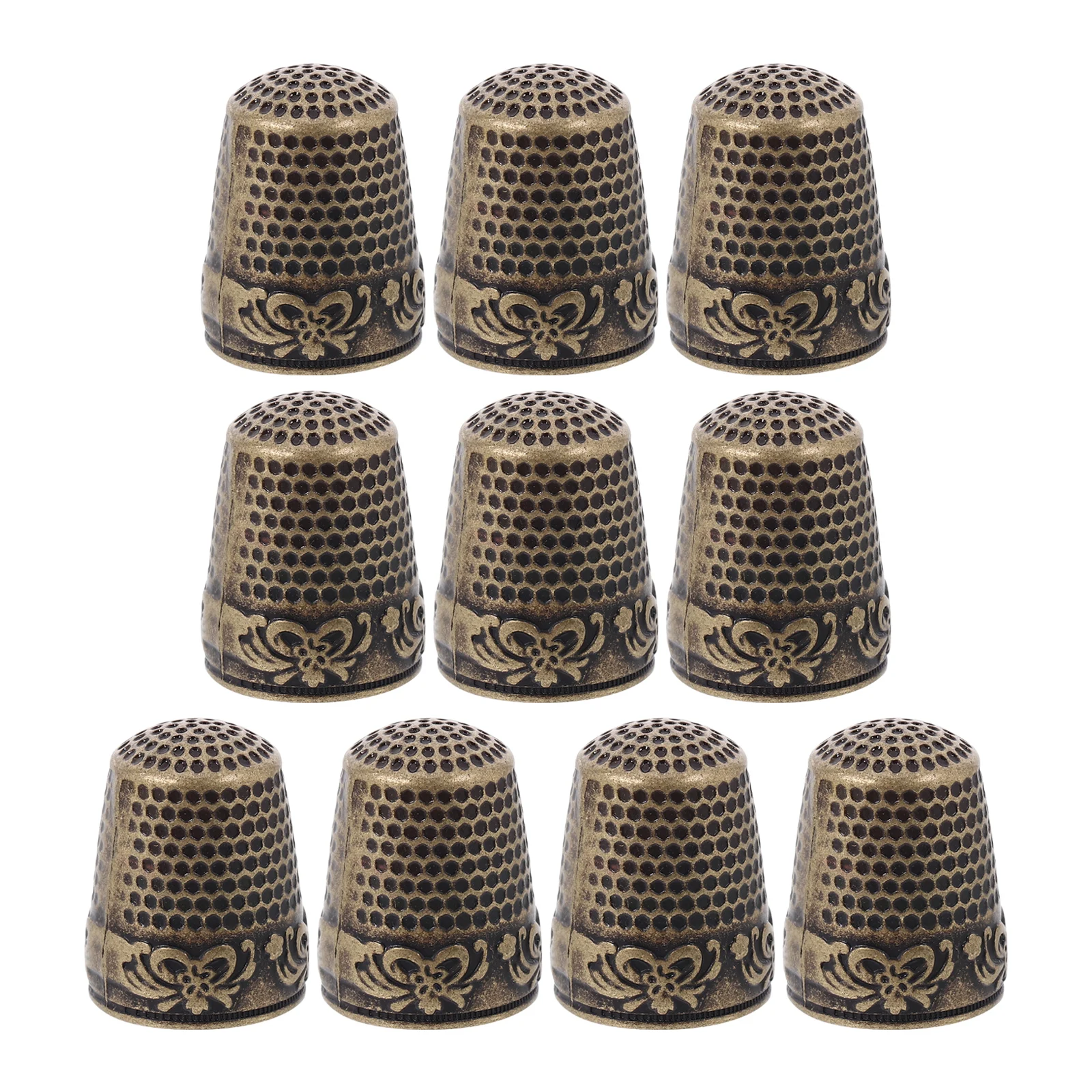 10pcs Iron Finger Cover Embossed Embossed Sewing Thimble Tricolor Fingertip Protectors Quilting Thimbles Sewing Supply 
10pcs Iron Finger Cover Embossed Embossed Sewing Thimble Tricolor Fingertip Protectors Quilting Thimbles Sewing Supply