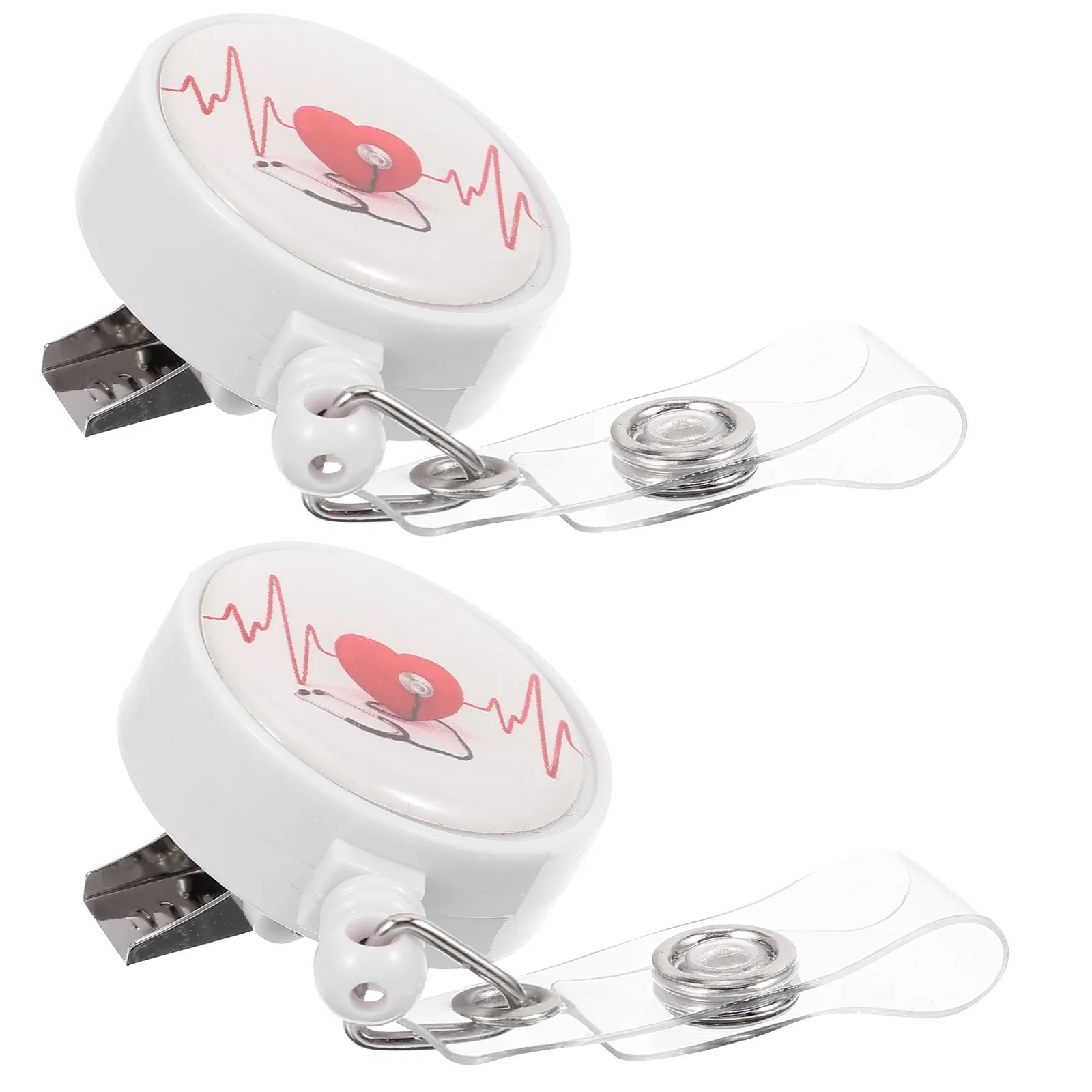 2Pcs Retractable Badge Holder Clips Nurse Id Card Reel Easy to Clip on Chest Pocket Badge Buckles for Healthcare
2Pcs Retractable Badge Holder Clips Nurse Id Card Reel Easy to Clip on Chest Pocket Badge Buckles for Healthcare