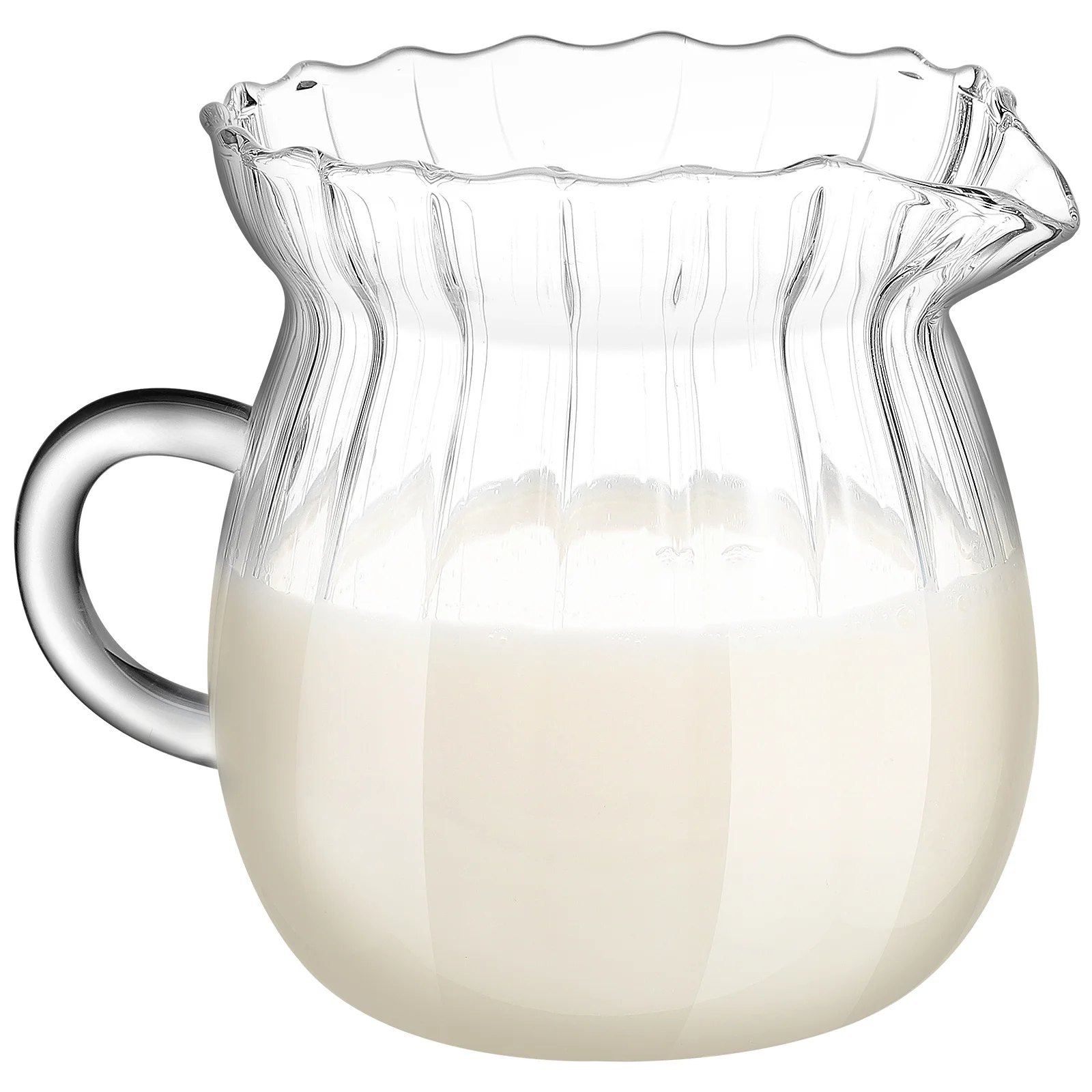 Small Creamer Pitcher High Borosilicate Glass Milk Pitcher 370ml Clear Coffee Glass Milk Jug Coffee Creamer Container
Small Creamer Pitcher High Borosilicate Glass Milk Pitcher 370ml Clear Coffee Glass Milk Jug Coffee Creamer Container