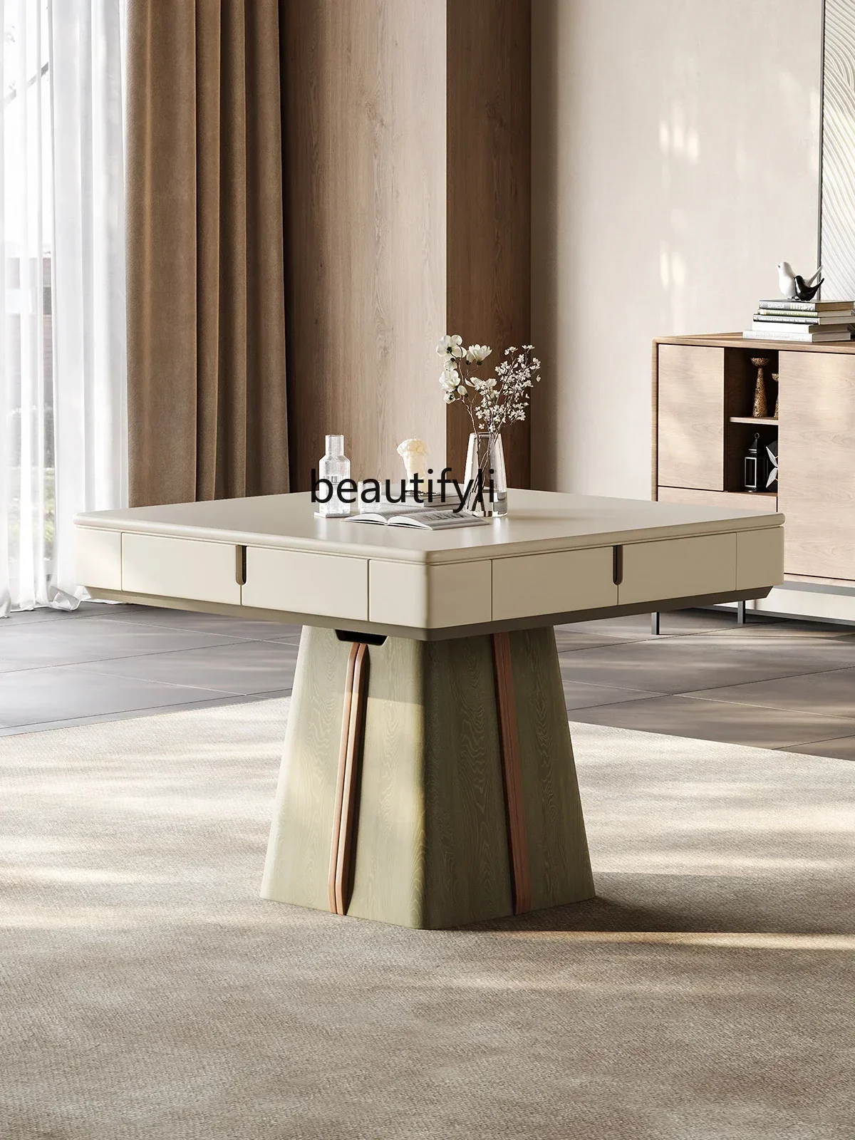 A Cream wind solid mahjong table table dual-purpose automatic household high-end mahjong machine
A Cream wind solid mahjong table table dual-purpose automatic household high-end mahjong machine