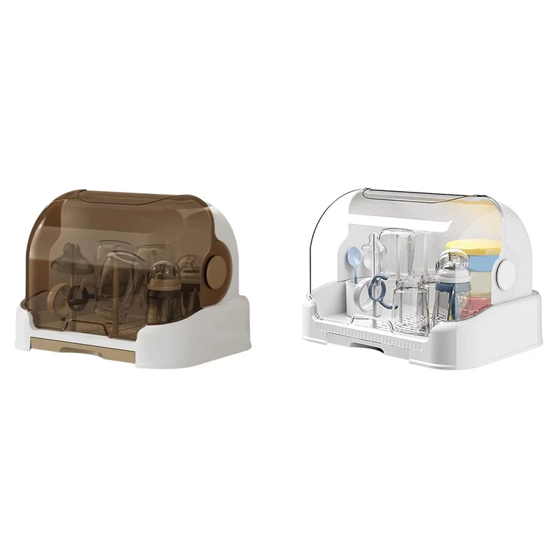 Portable Baby Bottle Drying Rack With Dustproof Lid, Removable Drip Tray, And Compact Storage Design
Portable Baby Bottle Drying Rack With Dustproof Lid, Removable Drip Tray, And Compact Storage Design