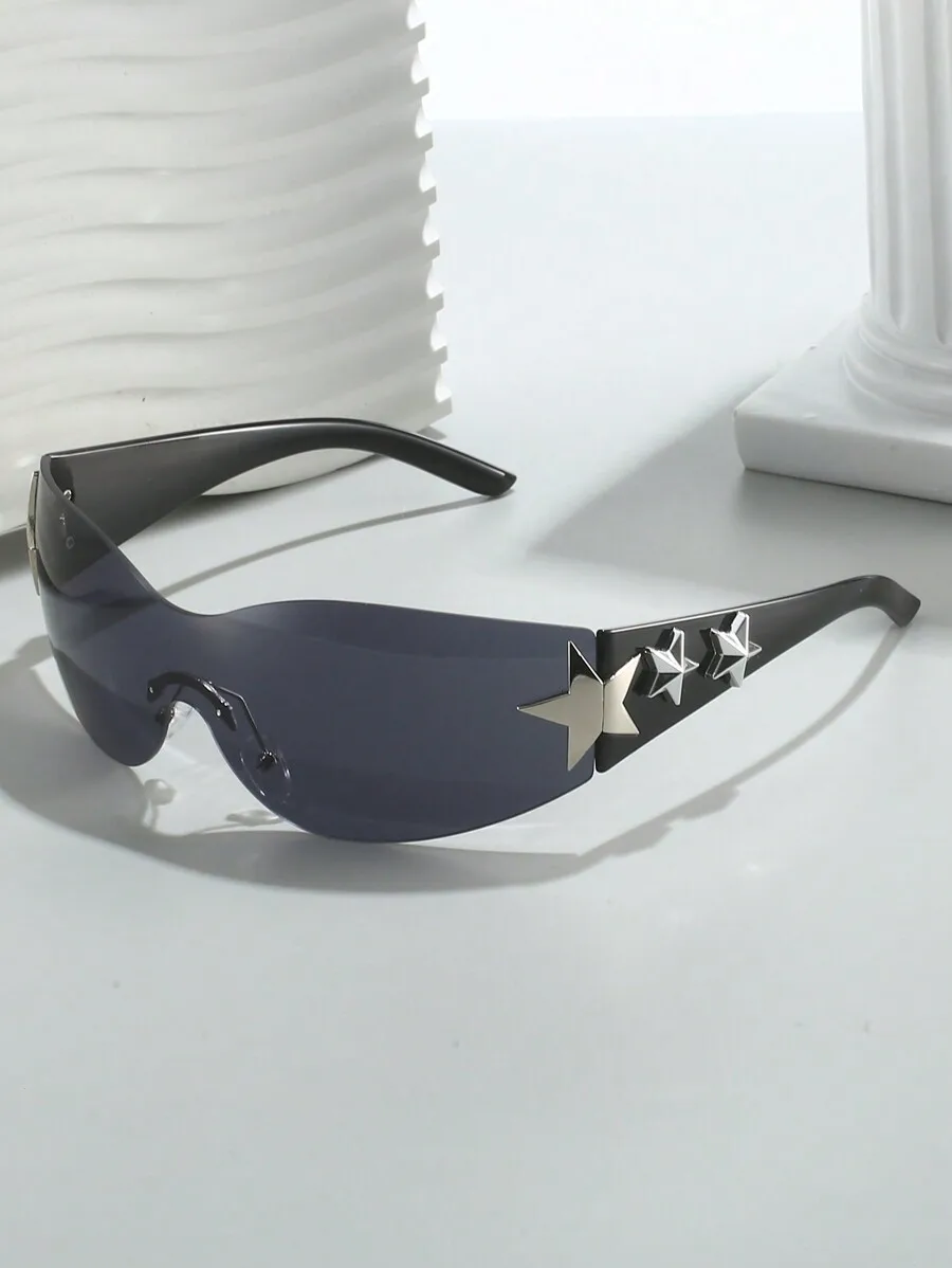 Women Star Decorated Full Wrap Around Sunglasses For Outdoor Travel Cycling Sport Y2k Style
Women Star Decorated Full Wrap Around Sunglasses For Outdoor Travel Cycling Sport Y2k Style