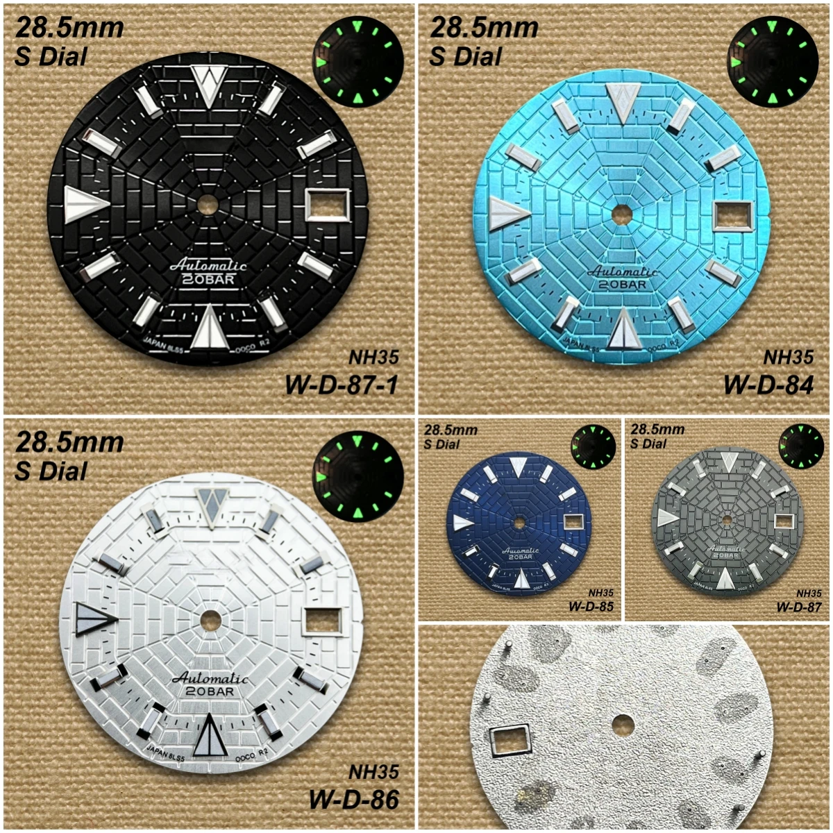 28.5mm Spider S Logo Dial Suitable For NH35/NH36 Automatic Movements Green Luminous High-Quality Watch Modification Accessories
28.5mm Spider S Logo Dial Suitable For NH35/NH36 Automatic Movements Green Luminous High-Quality Watch Modification Accessories