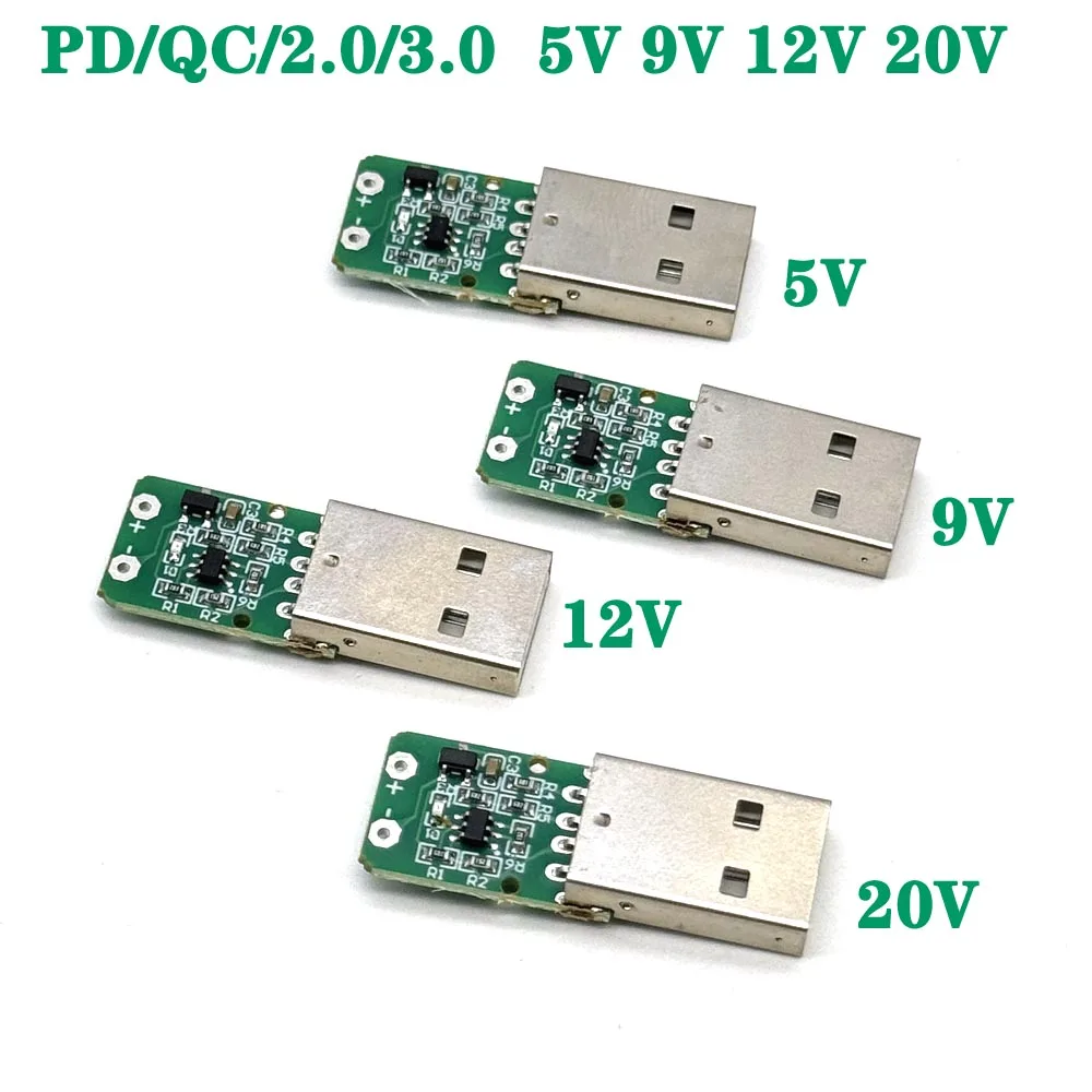 PD/QC/2.0/3.0 5V9V12V20V Decoy Board USB Boost Module PPS/QC4 FCP AFC USB Trigger Polling Detector Power Fast Charging
PD/QC/2.0/3.0 5V9V12V20V Decoy Board USB Boost Module PPS/QC4 FCP AFC USB Trigger Polling Detector Power Fast Charging
