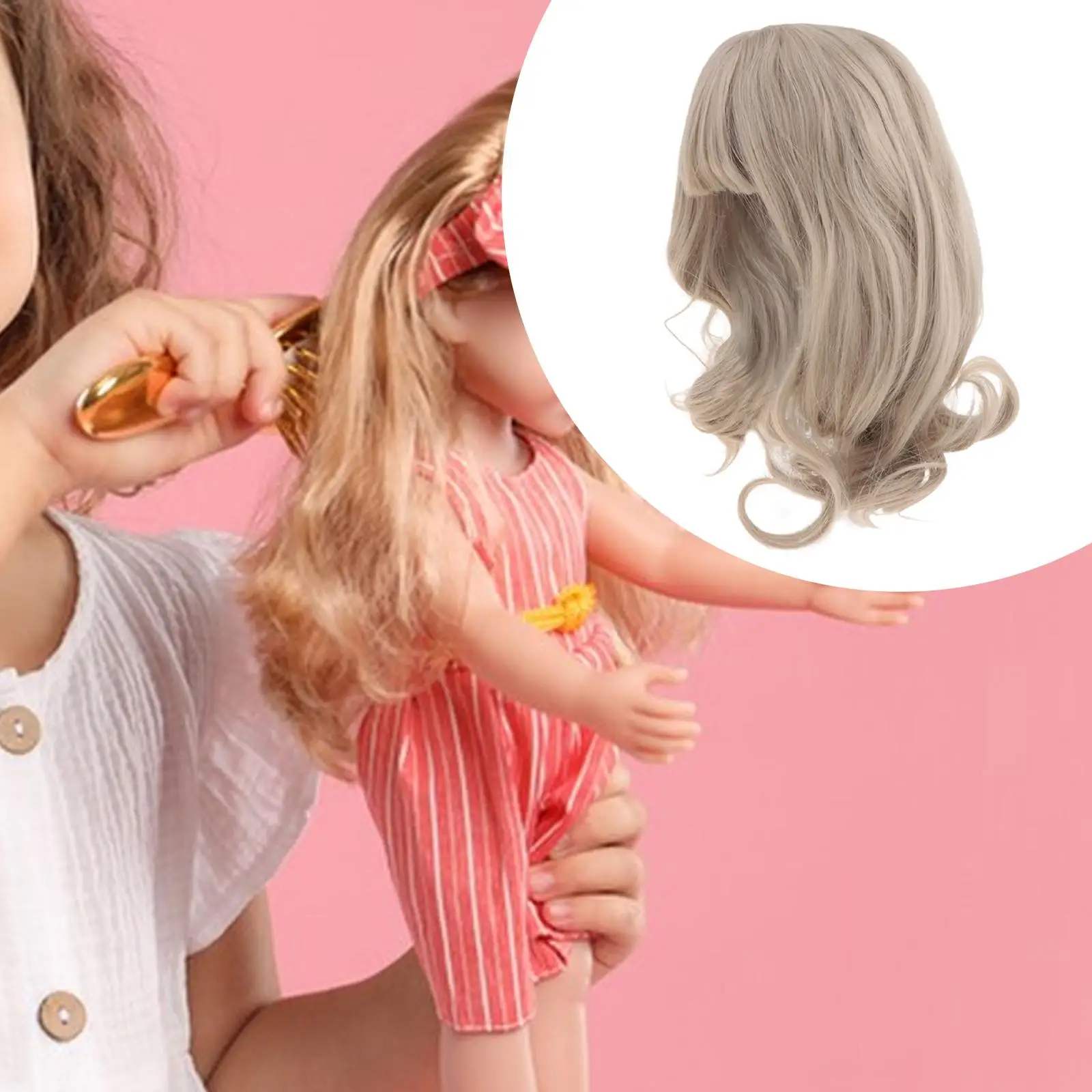 20cm Doll Wig Soft Sturdy for Doll Making Heat Resistance Fiber Stylish Handcraft Hair Extension Accessories DIY Dress up
20cm Doll Wig Soft Sturdy for Doll Making Heat Resistance Fiber Stylish Handcraft Hair Extension Accessories DIY Dress up