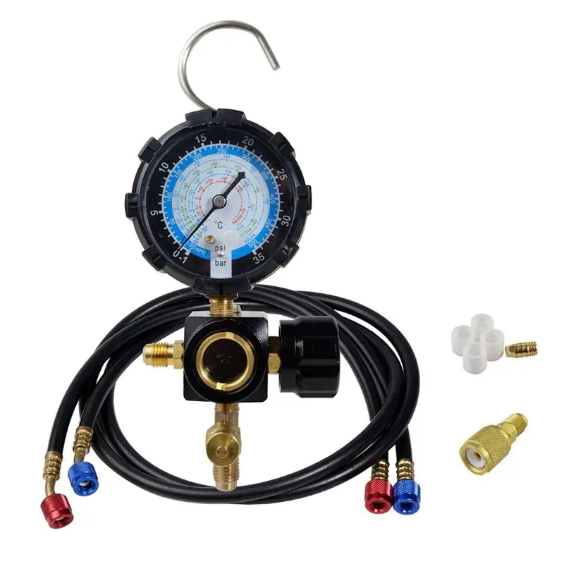 Authentic Air Conditioner Refrigerant Pressure Gauge For R410A 134A R22 R404A A/C Diagnostic Refrigerant Charging Tool
Authentic Air Conditioner Refrigerant Pressure Gauge For R410A 134A R22 R404A A/C Diagnostic Refrigerant Charging Tool