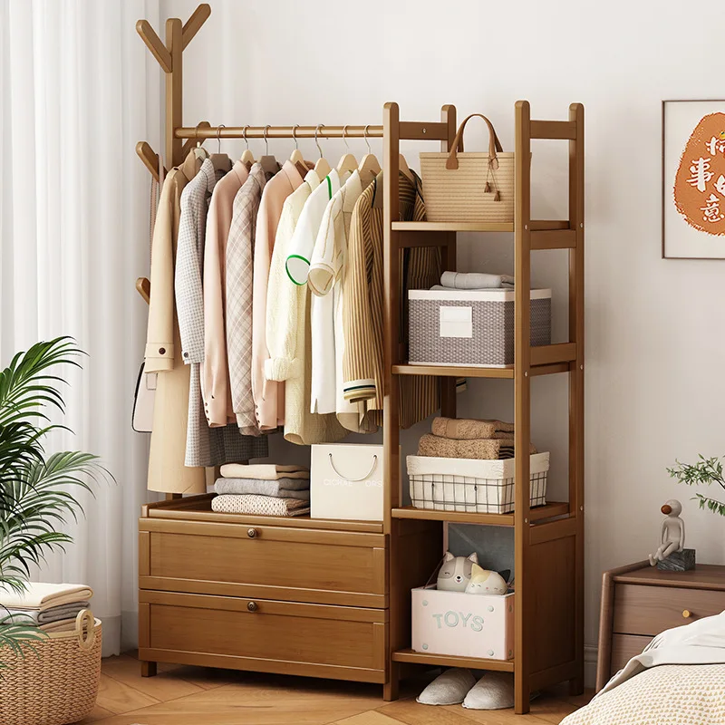 Oak bedside table coat rack integrated household hanger simple modern floor bedroom master bedroom log color
Oak bedside table coat rack integrated household hanger simple modern floor bedroom master bedroom log color