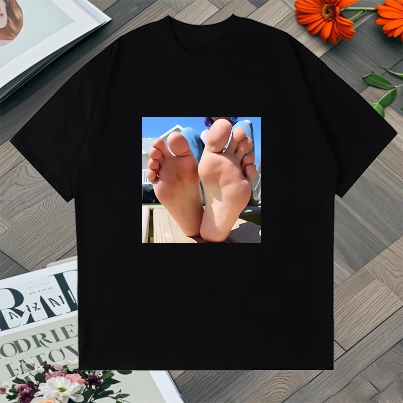 2025 Popular Funny with foot fetish Graphic Hip Hop T shirt Men Women Summer short sleeve T-shirts Unisex 100% Cotton Tee shirt
2025 Popular Funny with foot fetish Graphic Hip Hop T shirt Men Women Summer short sleeve T-shirts Unisex 100% Cotton Tee shirt