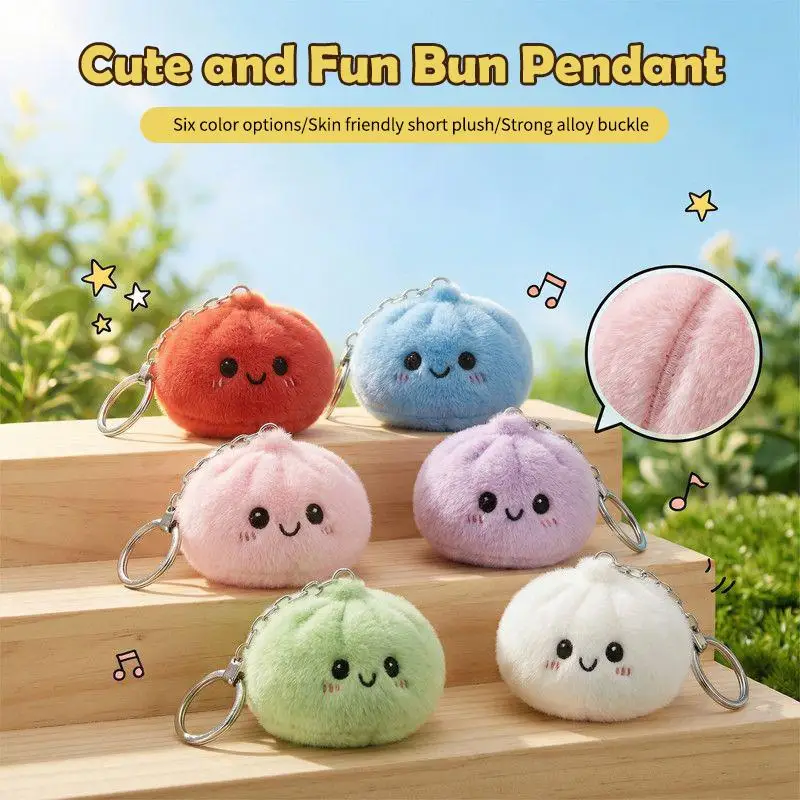 Soft Squeeze Steamed Bun Plush Keychain For Stress Relief Cute Fidget Bag Charm
Soft Squeeze Steamed Bun Plush Keychain For Stress Relief Cute Fidget Bag Charm