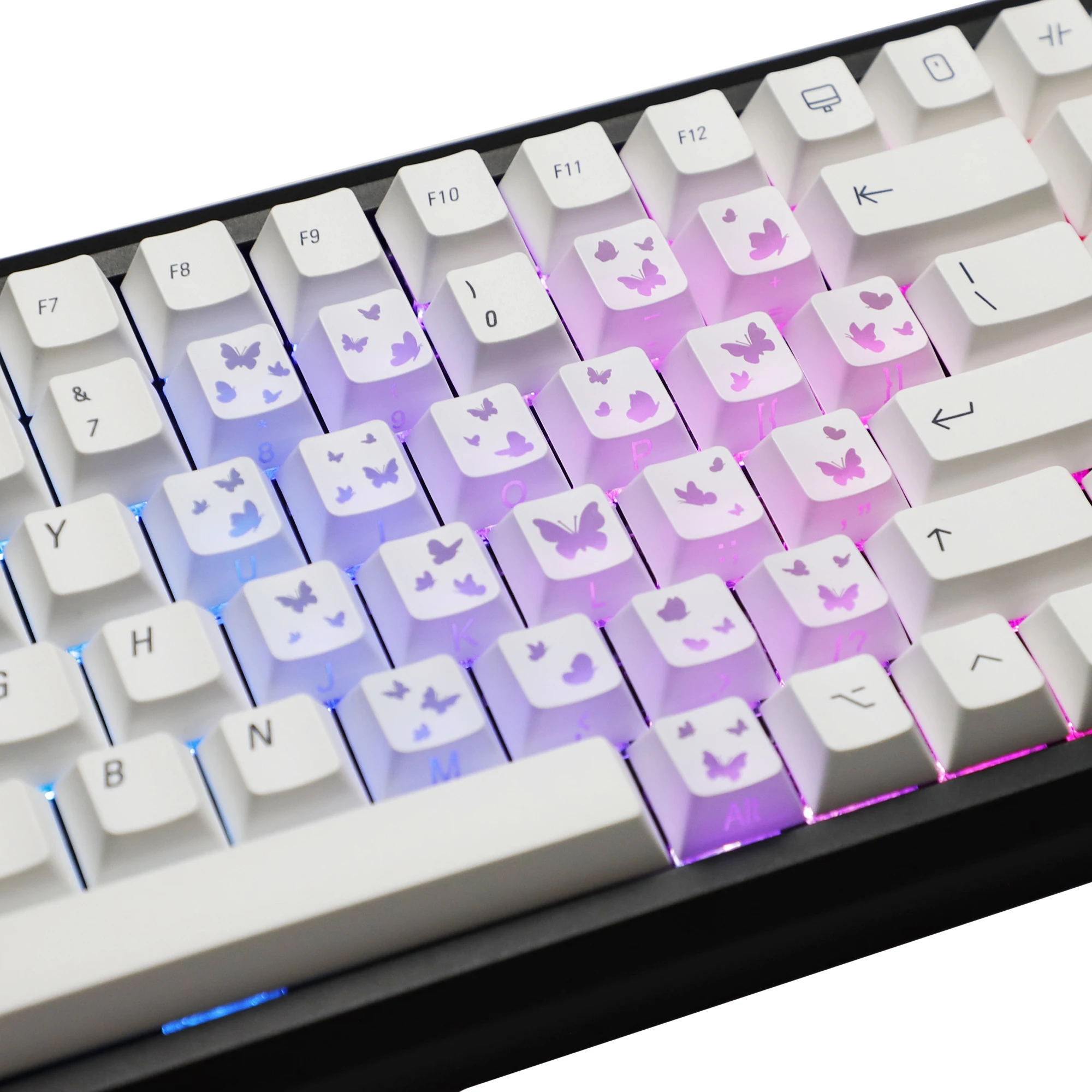 YMDK 21 Keys Butterfly Heart Keycap Black White Pink Silver Cherry Profile Sidelit Keycaps Compatible with Magnetic Switches
YMDK 21 Keys Butterfly Heart Keycap Black White Pink Silver Cherry Profile Sidelit Keycaps Compatible with Magnetic Switches