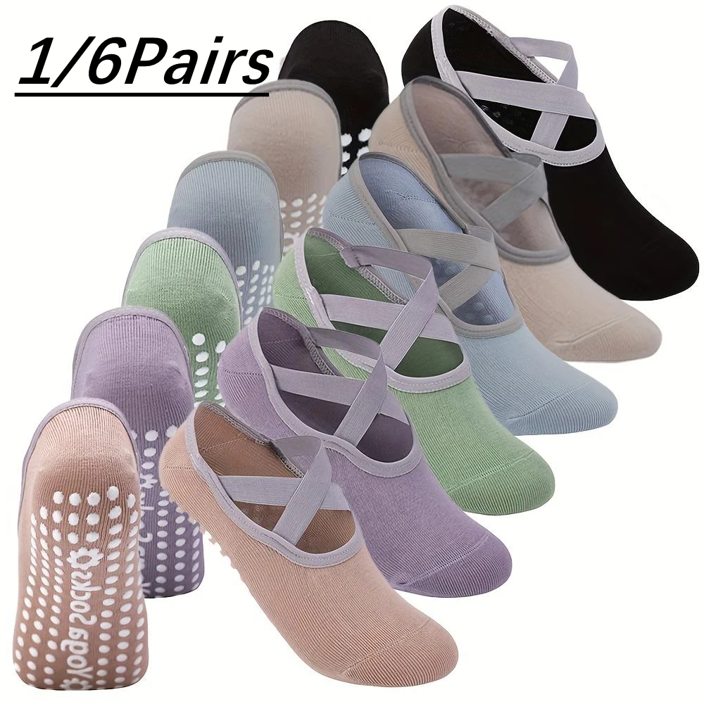 6 Pairs Women'S Yoga Socks Non-Slip Pilates Dance Socks Non-Slip Floor Slippers With Handles For Gym Indoor And Fitness Ballet
6 Pairs Women'S Yoga Socks Non-Slip Pilates Dance Socks Non-Slip Floor Slippers With Handles For Gym Indoor And Fitness Ballet
