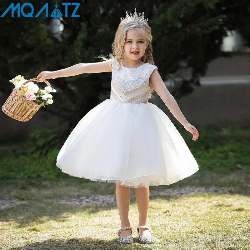MQATZ Baby Girls Clothes Children Princess Birthday Party Gown 3 10 Years Kids Beading White Wedding Bridesmaid Summer Dress
MQATZ Baby Girls Clothes Children Princess Birthday Party Gown 3 10 Years Kids Beading White Wedding Bridesmaid Summer Dress