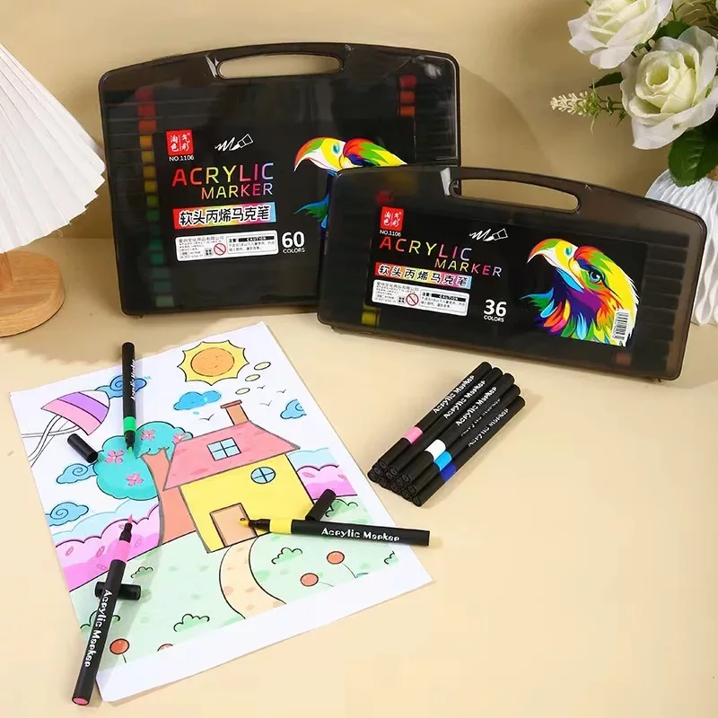 Art Supplies Set with Portable Case - Dual Tip Markers, Coloring Pens & Drawing Tools for Kids School Art, DIY Craft & Creative
Art Supplies Set with Portable Case - Dual Tip Markers, Coloring Pens & Drawing Tools for Kids School Art, DIY Craft & Creative
