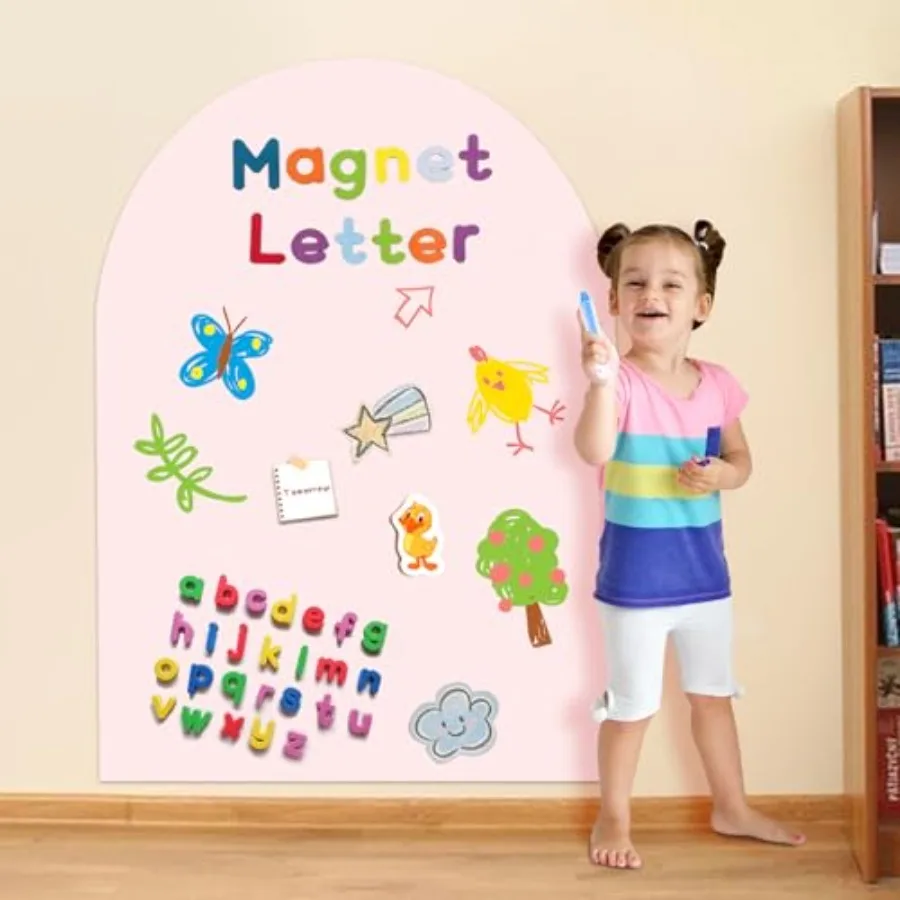 Magnetic Arch Wall Decal: Self-Adhesive Chalkboard for Playroom and Classroom Decor 31" x 39
Magnetic Arch Wall Decal: Self-Adhesive Chalkboard for Playroom and Classroom Decor 31" x 39