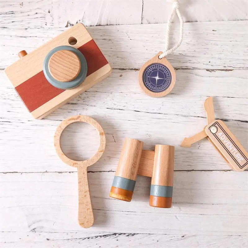 Wooden Camera,Magnifying Glass,Telescope, Compass, 5pcs Outdoor Adventure Set Wooden Toys Wooden Knife DIY Outdoor Adventure Set
Wooden Camera,Magnifying Glass,Telescope, Compass, 5pcs Outdoor Adventure Set Wooden Toys Wooden Knife DIY Outdoor Adventure Set