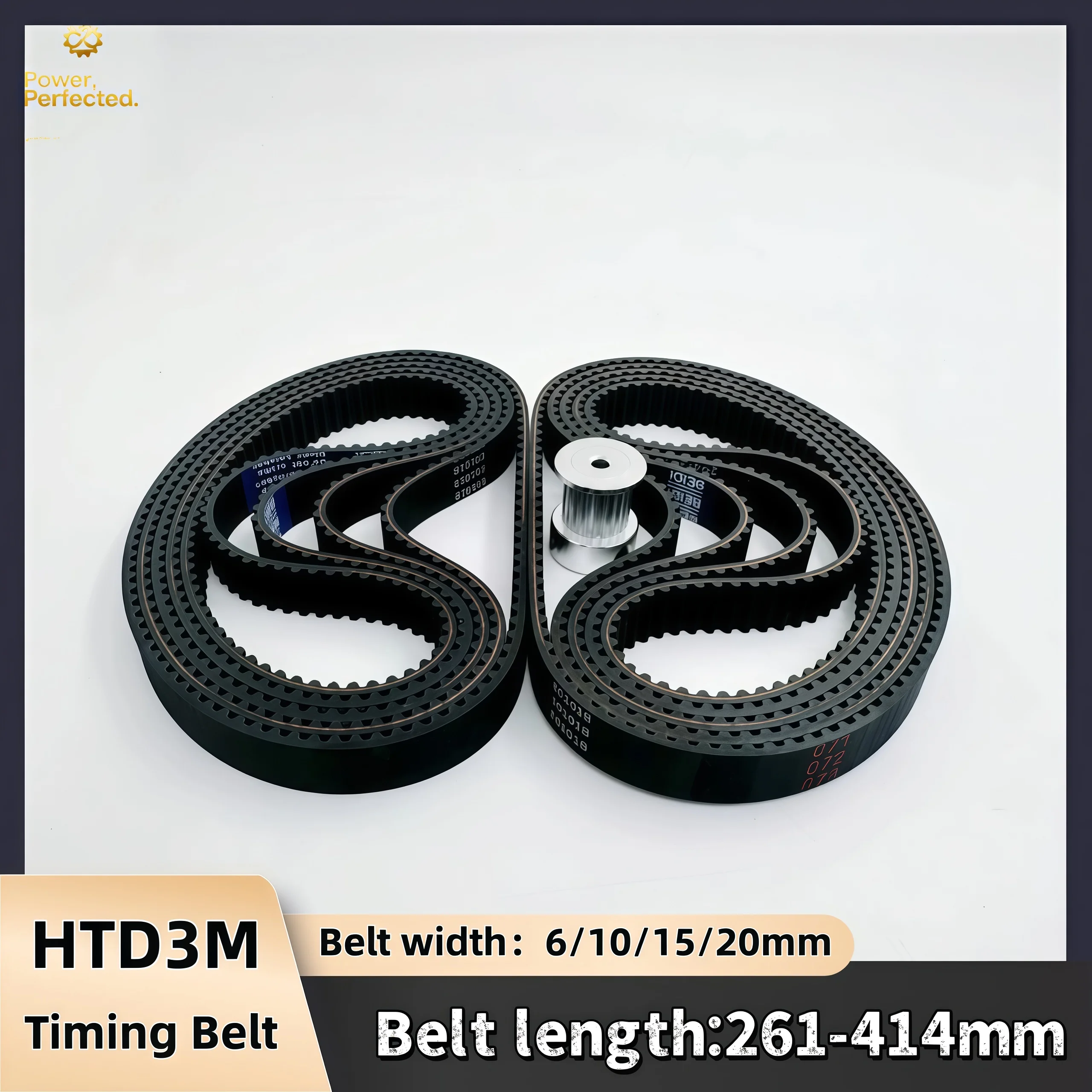 HTD 3M Belt Width 6 10 15 20mm Timing Belt 3M Closed Loop Rubber Belt Length 261mm~414mm Pitch 3mm BeltGear 3M Synchronous Belt
HTD 3M Belt Width 6 10 15 20mm Timing Belt 3M Closed Loop Rubber Belt Length 261mm~414mm Pitch 3mm BeltGear 3M Synchronous Belt