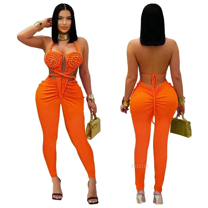 Women's Halter Neck Ribbed Jumpsuit Ruched Stacked Design Summer Vacation Beach Romper Playsuit One Piece Outfit for 2025
Women's Halter Neck Ribbed Jumpsuit Ruched Stacked Design Summer Vacation Beach Romper Playsuit One Piece Outfit for 2025