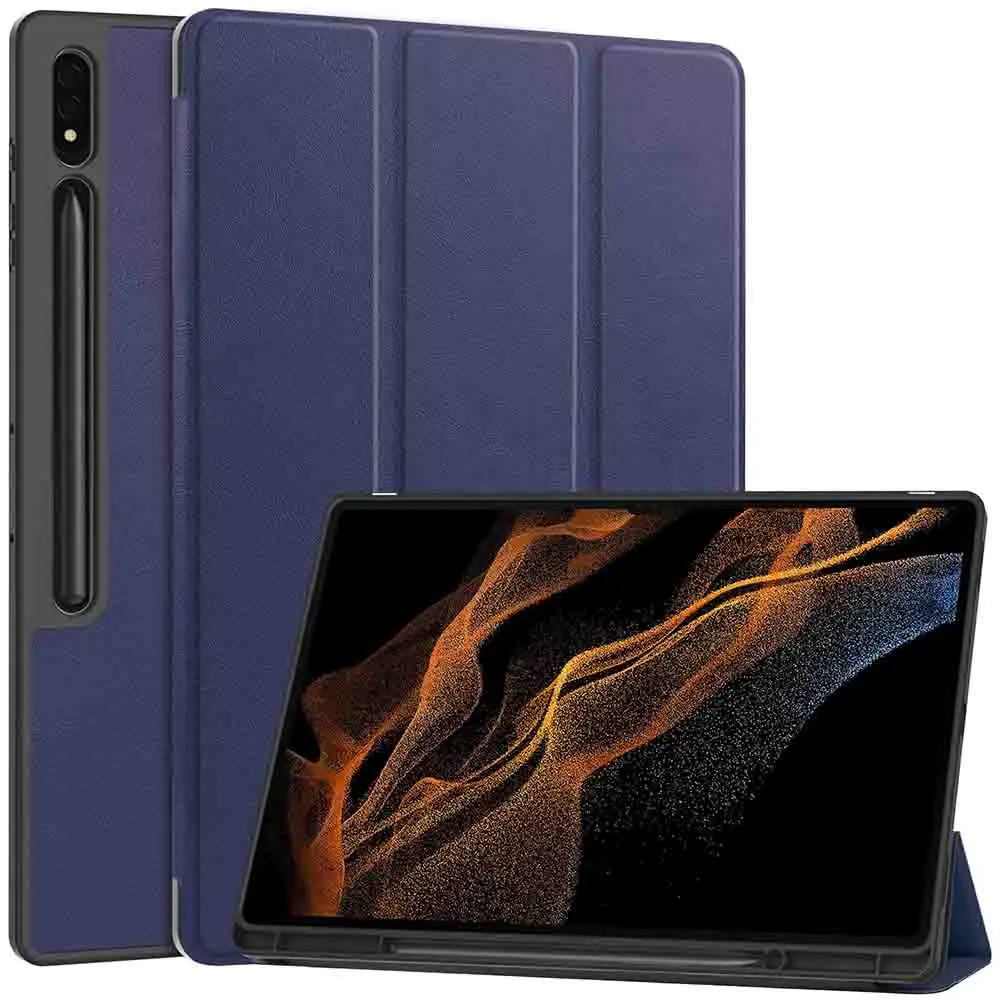 Чехол-книжка из ТПУ для Samsung Galaxy Tab S9 Ultra с магнитной застежкой, 14,6 дюйма
Чехол-книжка из ТПУ для Samsung Galaxy Tab S9 Ultra с магнитной застежкой, 14,6 дюйма