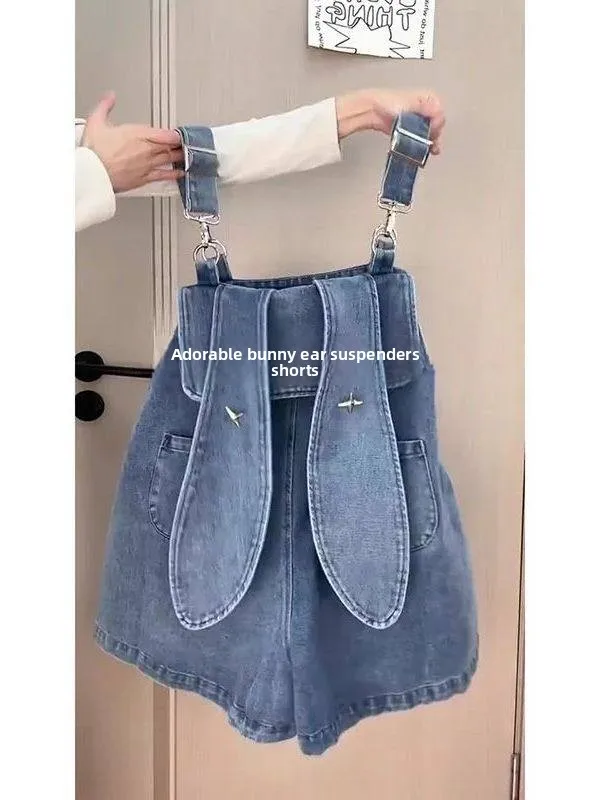 plus Size Denim Overalls Women's Summer Anti-Aging Wide Leg Jumpsuit with Rabbit Ear ort Pants High Waist Spring Faion
plus Size Denim Overalls Women's Summer Anti-Aging Wide Leg Jumpsuit with Rabbit Ear ort Pants High Waist Spring Faion