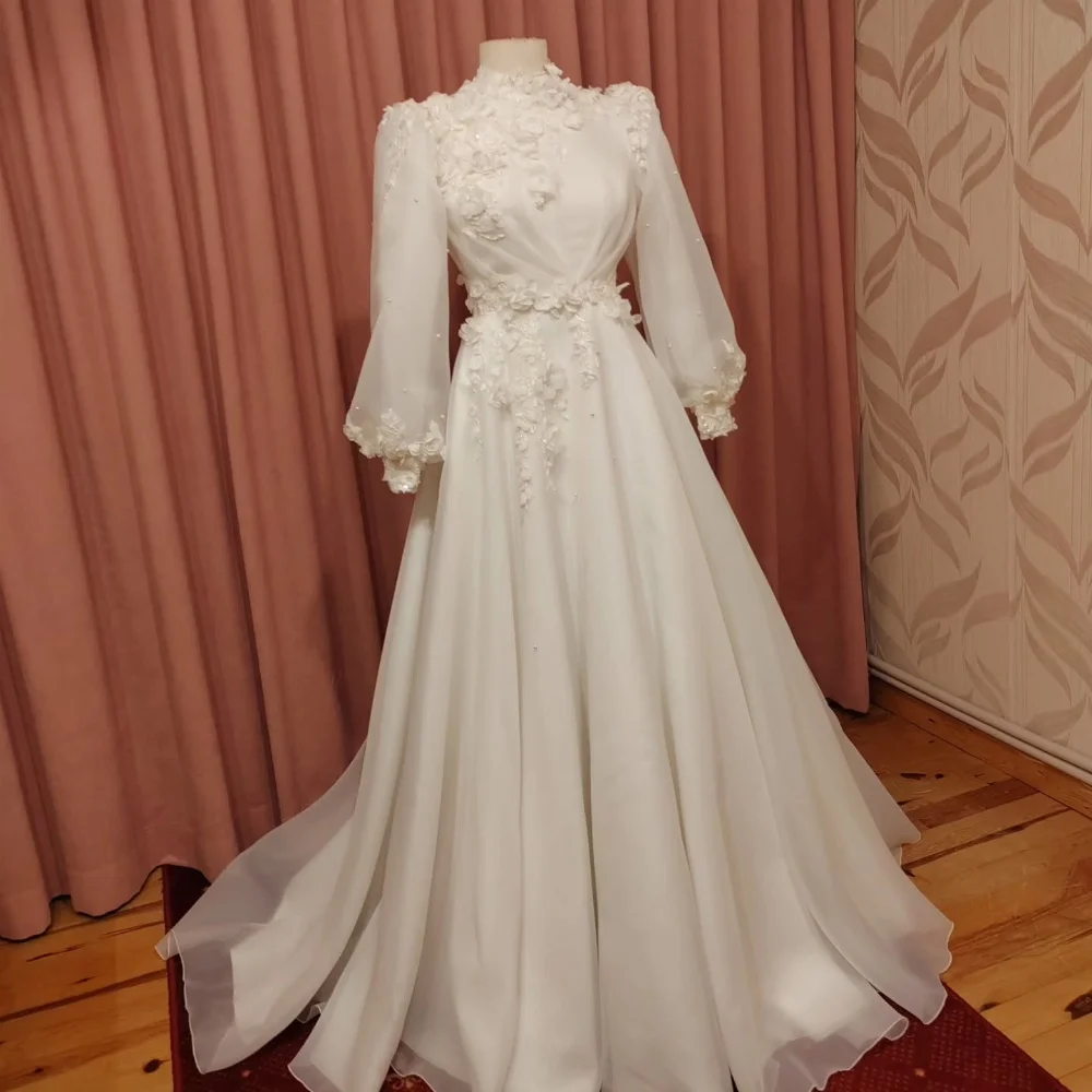 Customized Fashion Chiffon Pleat Applique A-line High Collar Long Bespoke Occasion Prom Dresses High Quality
Customized Fashion Chiffon Pleat Applique A-line High Collar Long Bespoke Occasion Prom Dresses High Quality