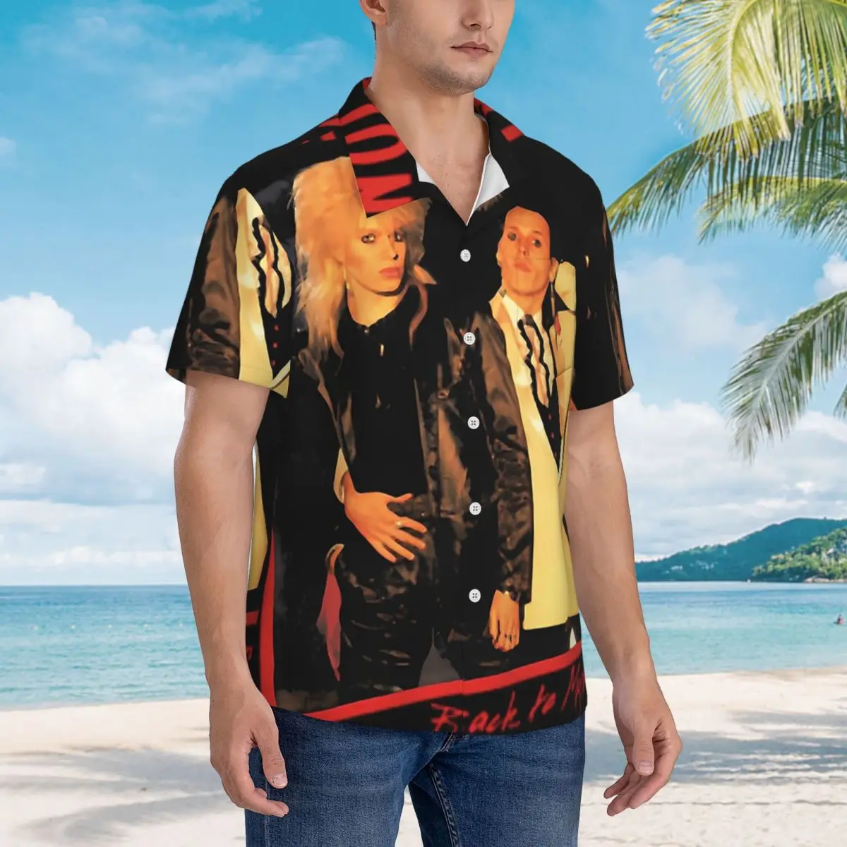 Hanoi Rocks Hawaiian Shirts Fashion Men Short Sleeve Shirt for Summer Beach Men's Button Tops
Hanoi Rocks Hawaiian Shirts Fashion Men Short Sleeve Shirt for Summer Beach Men's Button Tops