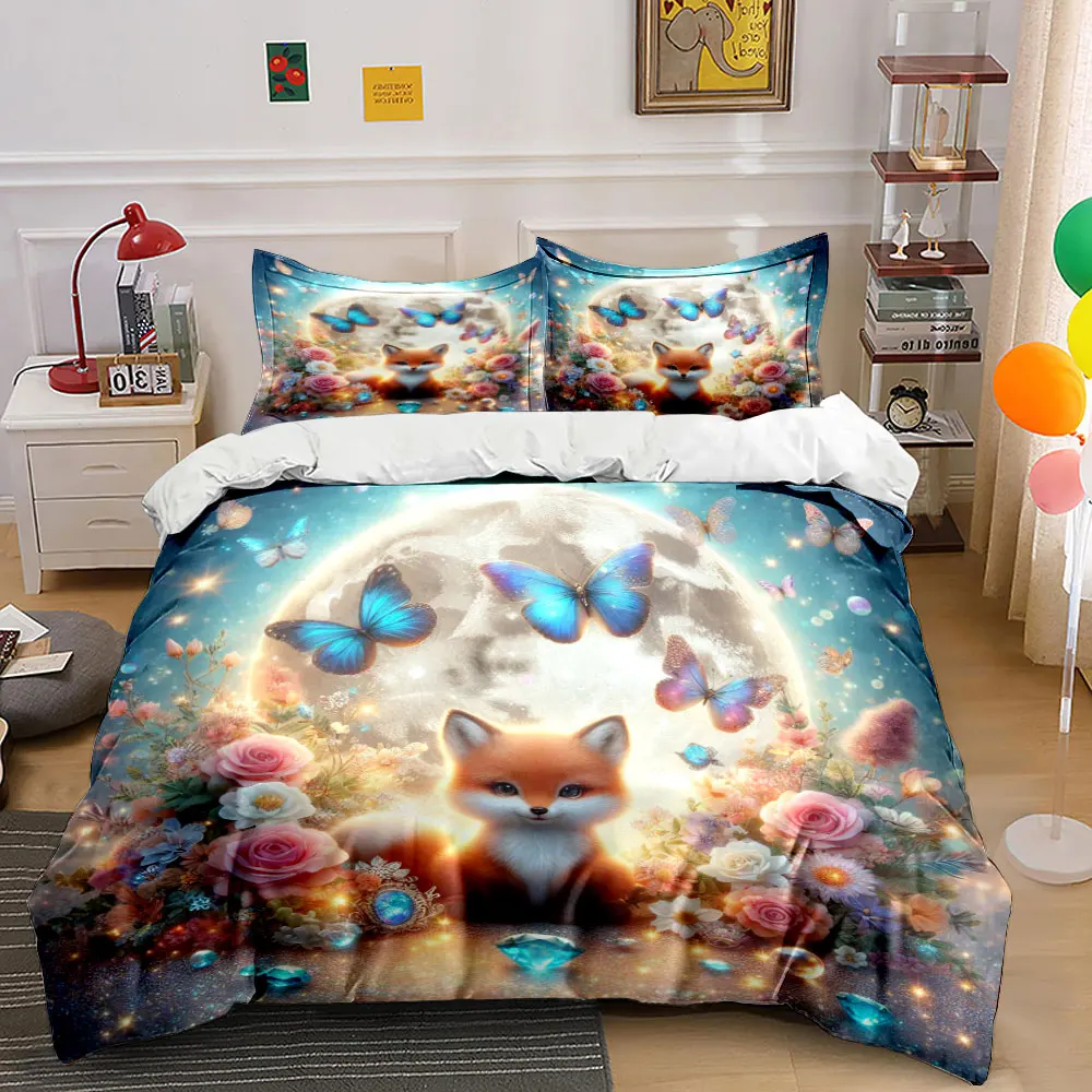 Dreamy Moon Butterflies Floral Scene Printed Duvet Cover Set1 Duvet Cover+2 PillowcaseMulti Size Bedroom Bedding Decor
Dreamy Moon Butterflies Floral Scene Printed Duvet Cover Set1 Duvet Cover+2 PillowcaseMulti Size Bedroom Bedding Decor