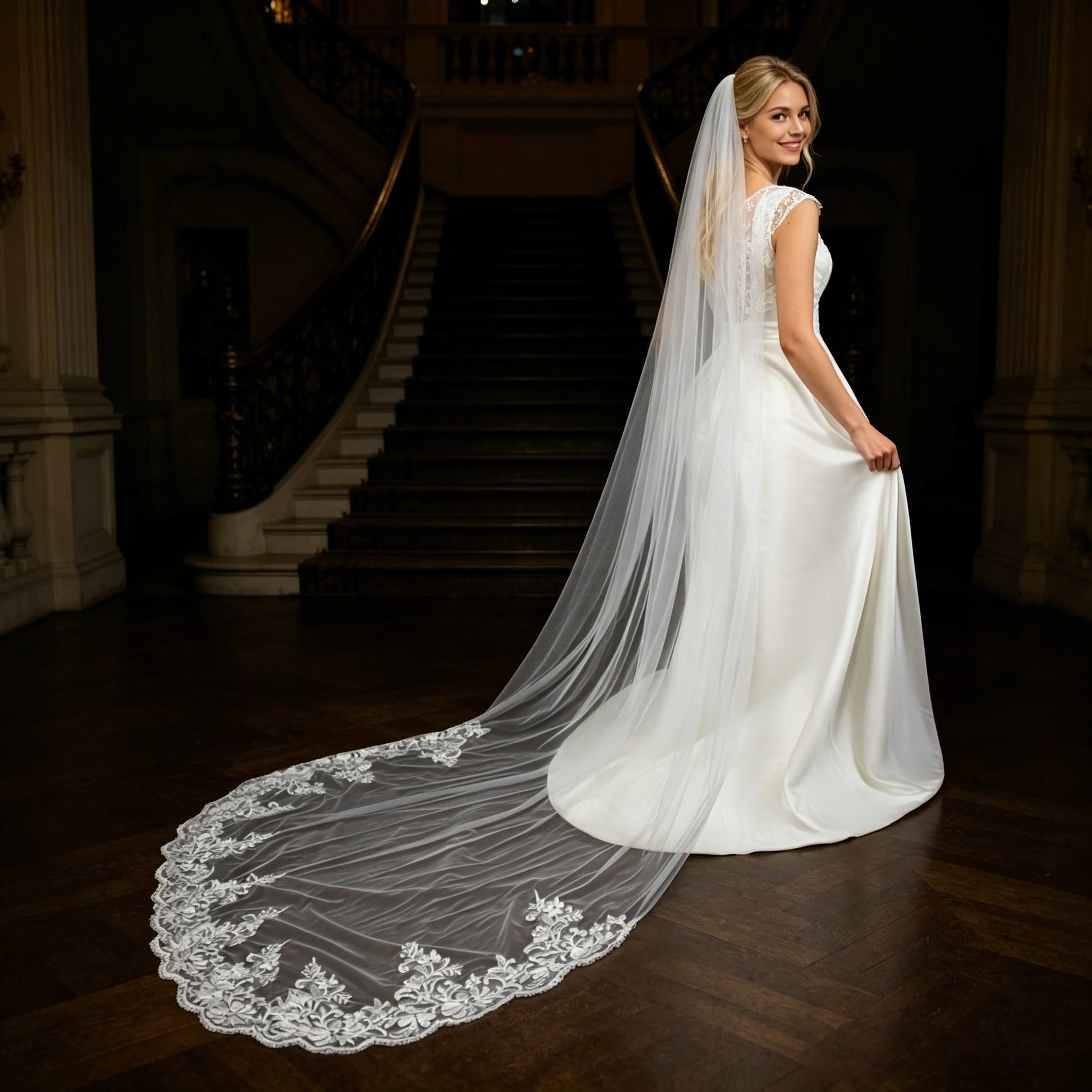 Scalloped Lace Sweep Bridal Veil With Comb 3M One Layer Elegant Sweet Wedding Accessory for Bride Church Romantic Headpiece G81
Scalloped Lace Sweep Bridal Veil With Comb 3M One Layer Elegant Sweet Wedding Accessory for Bride Church Romantic Headpiece G81