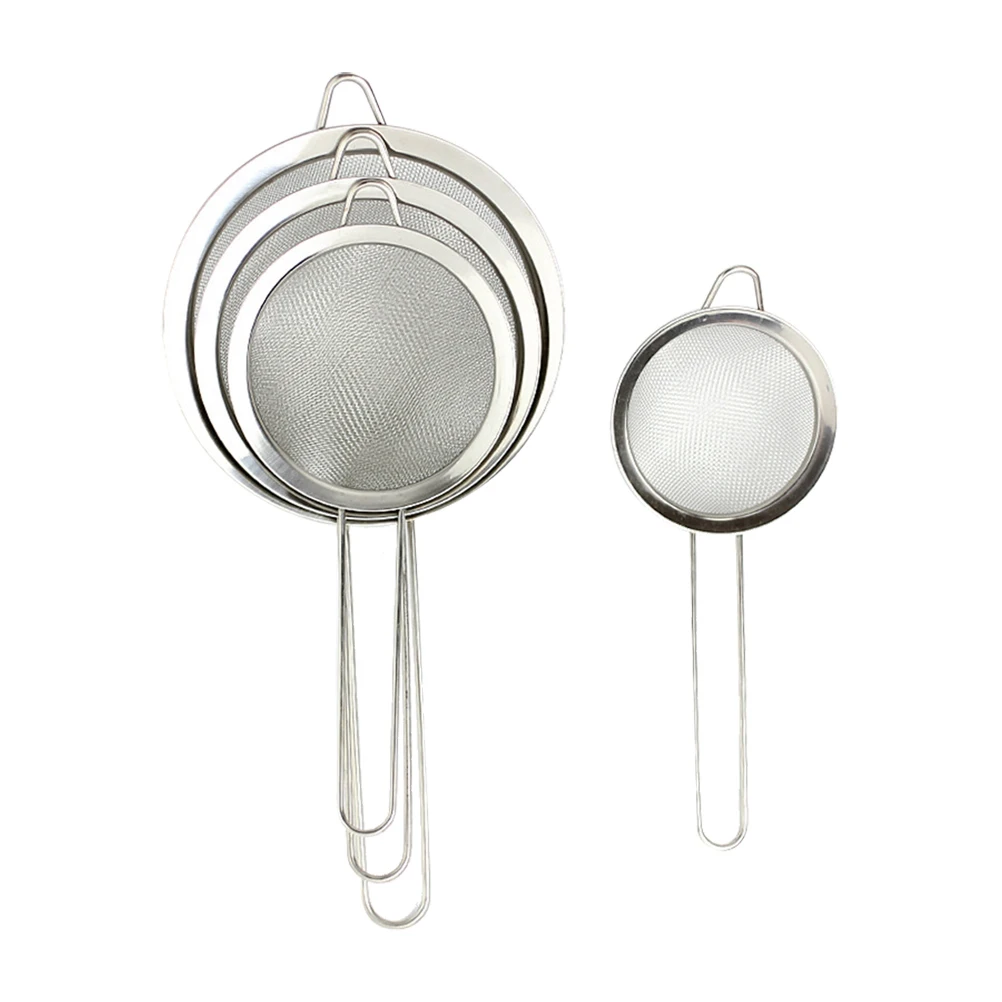 4 Pcs Handheld Oil Spoon Scoops Flour Sieve Strainer Soy Milk Mesh Stainless Steel
4 Pcs Handheld Oil Spoon Scoops Flour Sieve Strainer Soy Milk Mesh Stainless Steel