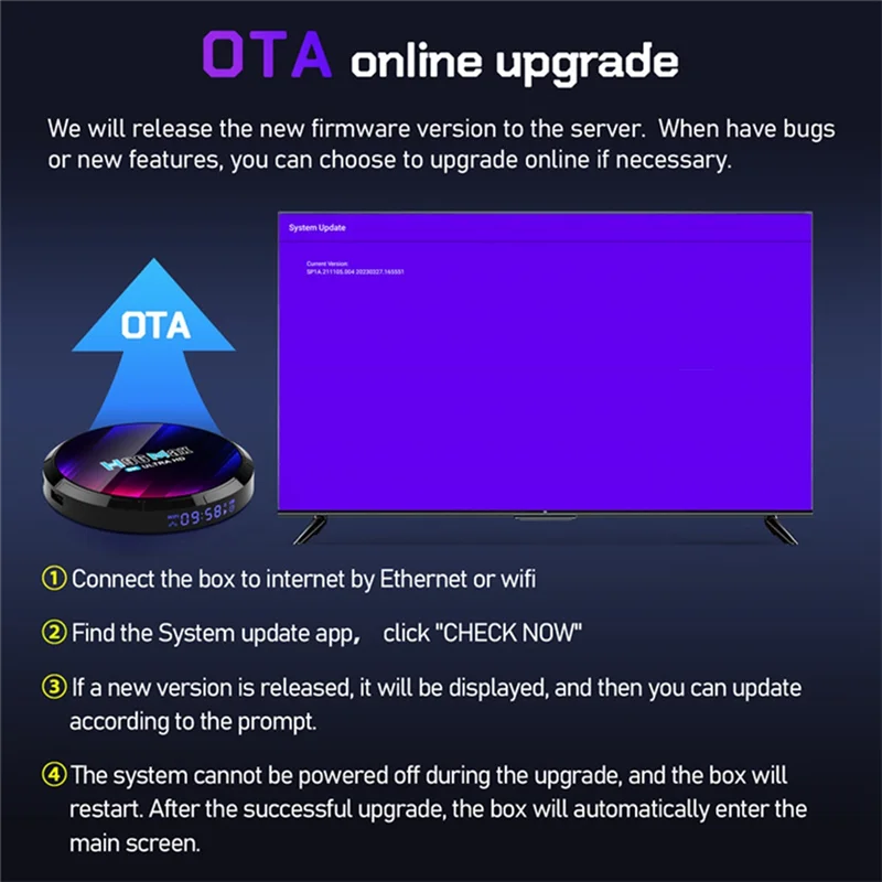 AA08-H96MAX RK3528 Smart TV Box Android 13 8K 2GB 16GB 2.4G 5G Wifi Top Box Media Player TV Box EU Plug
AA08-H96MAX RK3528 Smart TV Box Android 13 8K 2GB 16GB 2.4G 5G Wifi Top Box Media Player TV Box EU Plug
