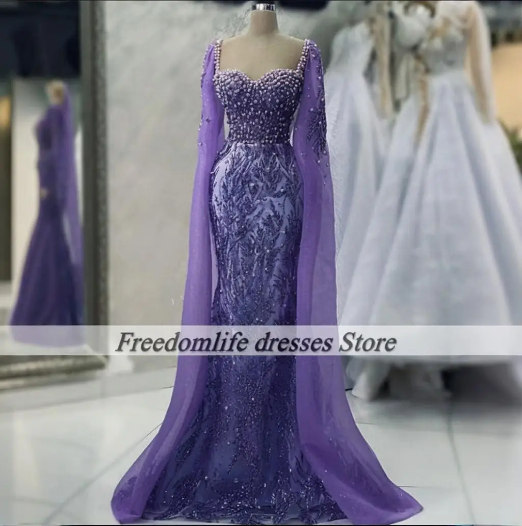 Lavender Evening Dresses For Women 2025 Sequin Beading Wedding Party Gowns 2025 Mother of Bride Dress robe de soirée Customized
Lavender Evening Dresses For Women 2025 Sequin Beading Wedding Party Gowns 2025 Mother of Bride Dress robe de soirée Customized