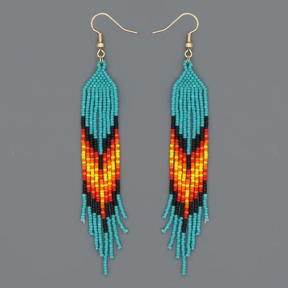 2025 Handmade Bead Earring Gradient Hand weaving Simplicity Bohemia Tassel Beaded earrings for Women
2025 Handmade Bead Earring Gradient Hand weaving Simplicity Bohemia Tassel Beaded earrings for Women
